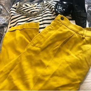 Zara pleated and tapered trousers